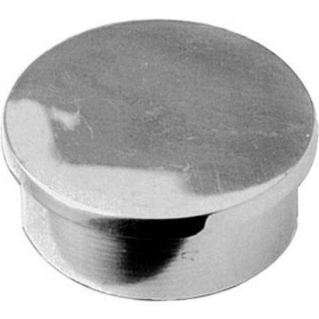 LAVI INDUSTRIES Lavi Industries, End Cap, Flush, for 2" Tubing, Polished Stainless Steel 40-600/2